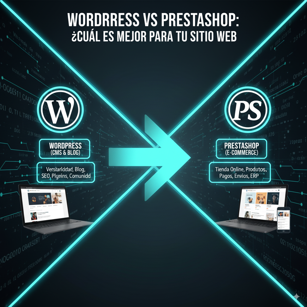 WordPress vs PrestaShop: ¿Cuál es mejor para tu sitio web?